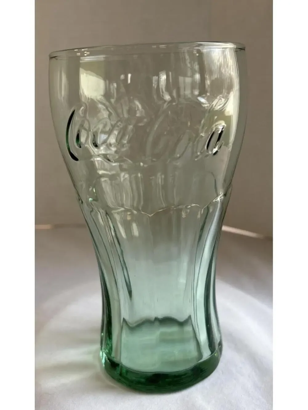 Coca Cola Green Soda Fountain Glass Vintage